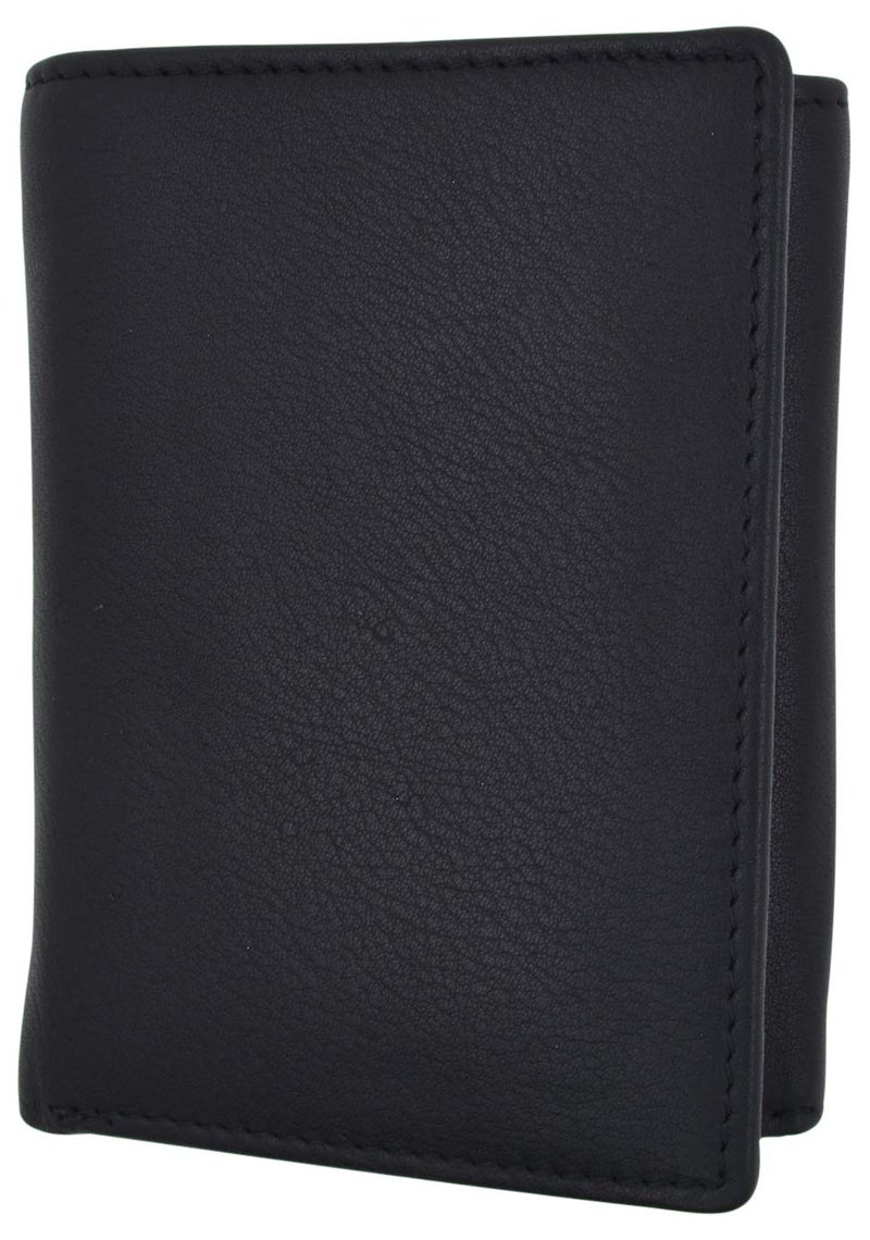 Marshal RFID Genuine Leather Trifold Badge Holder Wallet Black, Police Badge Holder - Image 2